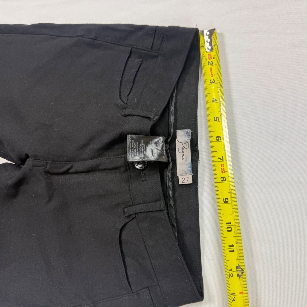 Paige Black Premium Denim Skinny Pants Womens Size 27 - Picture 8 of 8